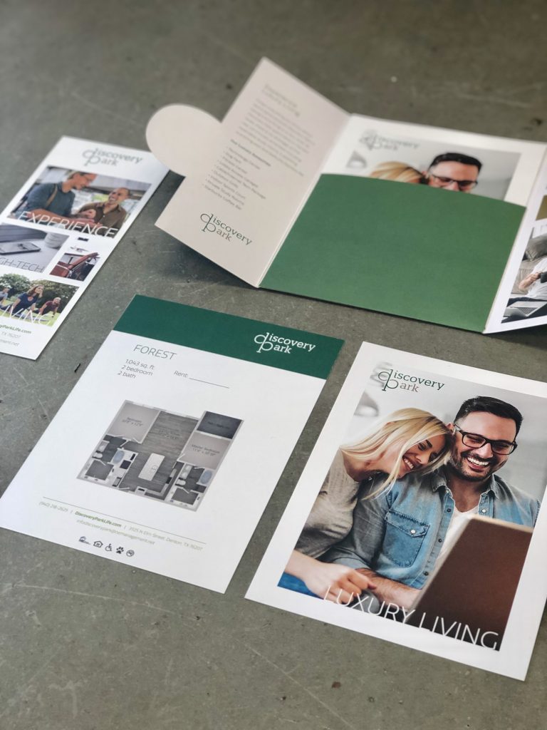 Examples of brochures designed by Swifty