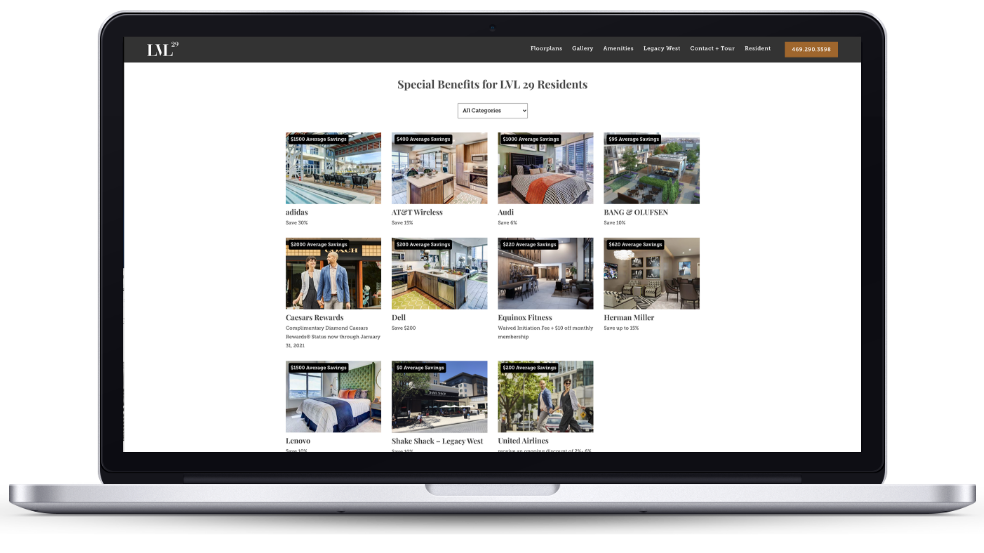 Swifty apartment web designs and multifamily websites