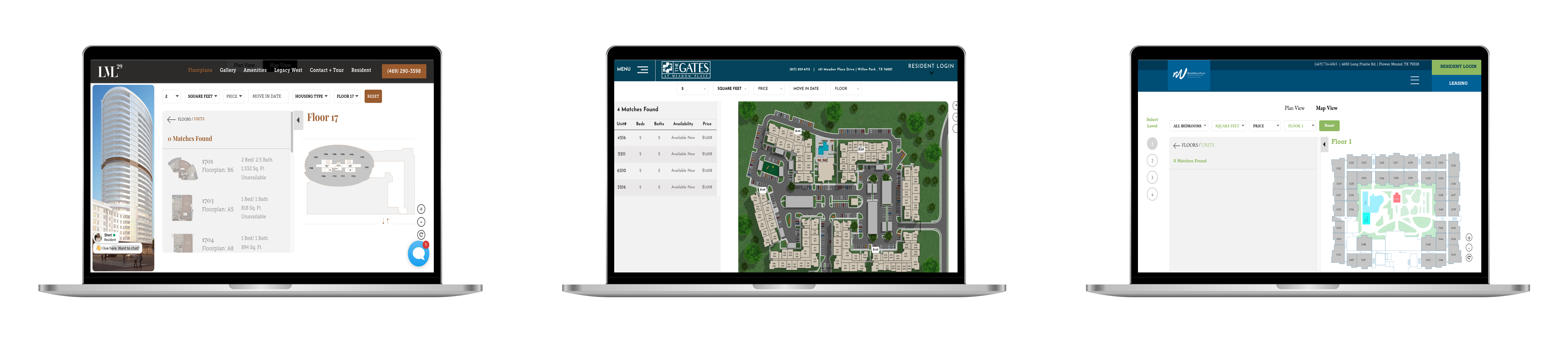 Examples of multifamily interactive property maps